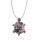 Wholesale Cute Turtle Rhodochrosite Stone Pendant Necklace